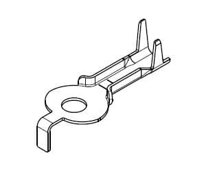 RING TERMINAL M6, ANTI-ROTATION