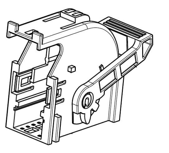 32way MSK 0.63 Receptacle Unsealed Grey Connector, Code B