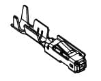 MSK 0.63 Receptacle Unsealed Crimp Terminal, Sn, 0.13-0.22mm²