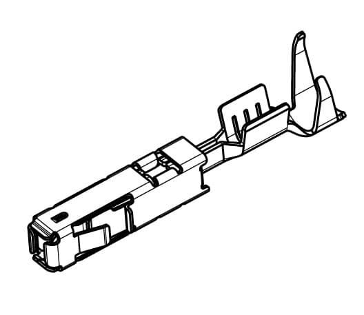 MAK 1.5 Receptacle Sealed Crimp Terminal, Sn, 0.2-0.35mm²