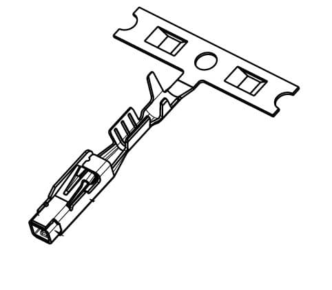 MAK 1.2 Receptacle Unsealed Crimp Terminal, Sn, 0.5-0.75mm²