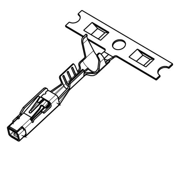 MAK 1.2 Receptacle Sealed Crimp Terminal, Sn, 0.35mm²