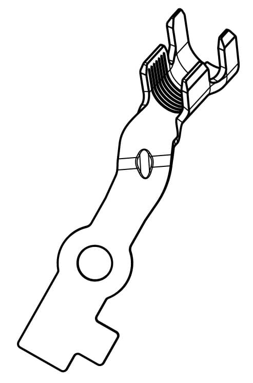 RING TERMINAL M8, ANTI-ROTATION