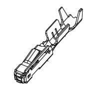 MSK 0.63 Receptacle Unsealed Crimp Terminal, Sn, 0.35-0.5mm²