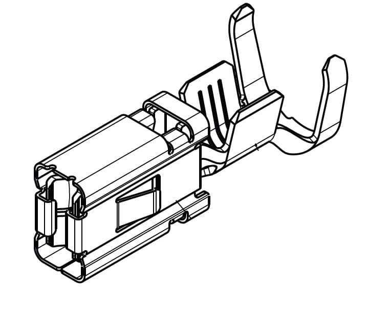 MAK 6.3 Receptacle Sealed Crimp Terminal, Sn, 4-6mm²