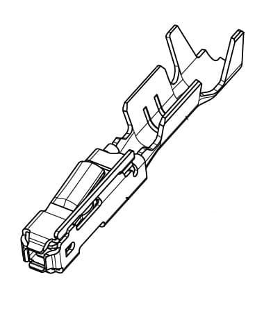 MSK 0.63 Receptacle Unsealed Crimp Terminal, Sn, 0.13-0.22mm²