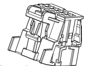 12way MSK 0.63 Receptacle Unsealed Black Connector, Code A