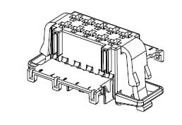 10way AFK 2.8 Receptacle Unsealed Black Connector