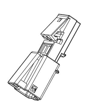 2way MSK 0.63 Tab Unsealed Black Connector