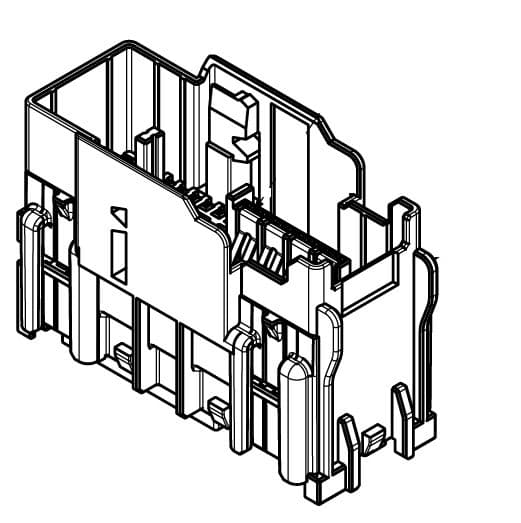 59way COS/MAS/AFS 0.63/1.2/2.8 Tab Unsealed Black Connector
