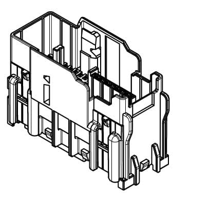 59way COS/MAS/AFS 0.63/1.2/2.8 Tab Unsealed Black Connector