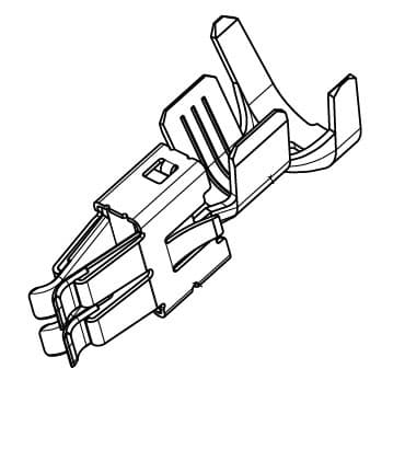AFK 4.8 Receptacle Sealed Crimp Terminal, Ag, 4-6mm²