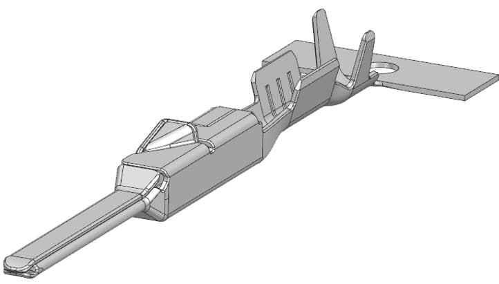 COS 1.2 Tab Unsealed Crimp Terminal, Sn, 0.35mm²