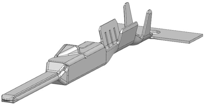 COS 1.2 Tab Unsealed Crimp Terminal, Sn, 0.5-0.75mm²