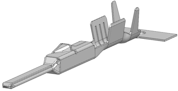 COS 1.2 Tab Unsealed Crimp Terminal, Sn, 1-1.5mm²