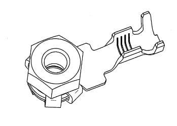 CLAW RING TERMINAL WITH M4 NUT