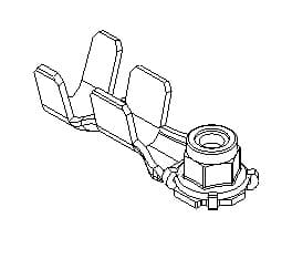 CLAW RING TERMINAL WITH M5 NUT