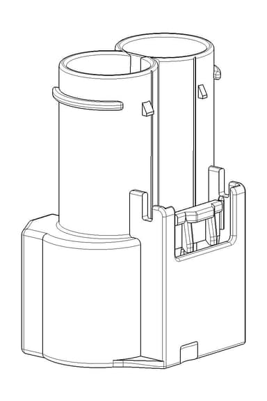 2way MAK 12 Receptacle Sealed Black Connector, Code A