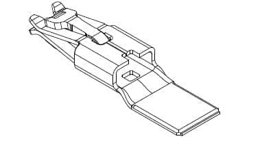 HC 6.3 Receptacle Unsealed Ultrasonic Terminal, Ag, 0.5-16mm²