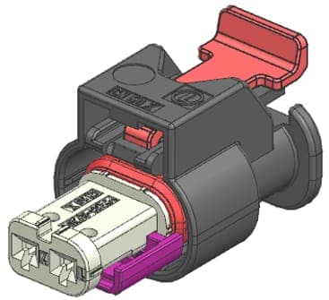 2way MAK 1.2 Receptacle Sealed Natural Connector with CPA, Code B