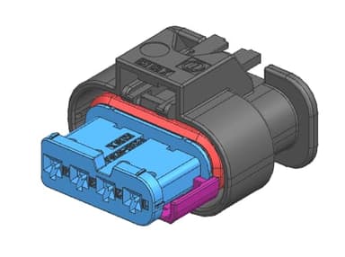 4way MAK 1.2 Receptacle Sealed Blue Connector, Code C