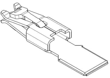 HC 6.3 Receptacle Unsealed Ultrasonic Terminal, Ag, 0.5-16mm²