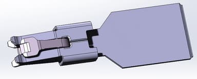 HC 6.3 Receptacle Unsealed Ultrasonic Terminal, Ag, 16-35mm²