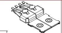 HC 14.5 Receptacle Ultrasonic Terminal, Ag, 35-50mm²