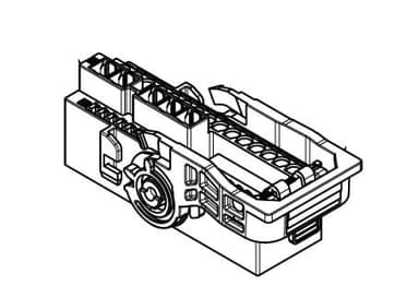 59way MSK/MAK 0.63/1.2/2.8 Receptacle Unsealed Black Connector