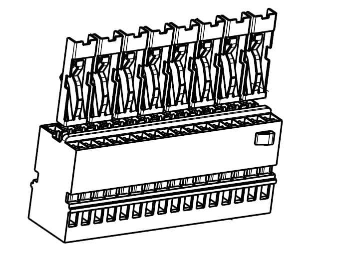 32way MSK 0.63 Receptacle Unsealed Grey Connector, Code B
